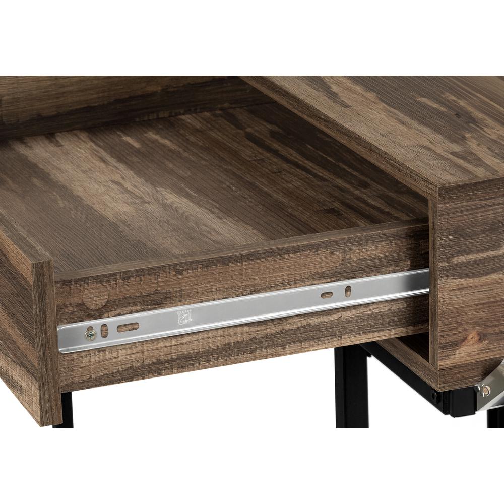 Computer Desk, Home Office, Laptop, Storage Drawers, 48L. Picture 7