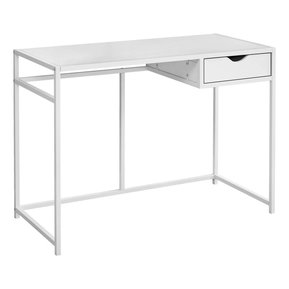 Computer Desk, Home Office, Laptop, Storage Drawer, 42L, Work. Picture 1