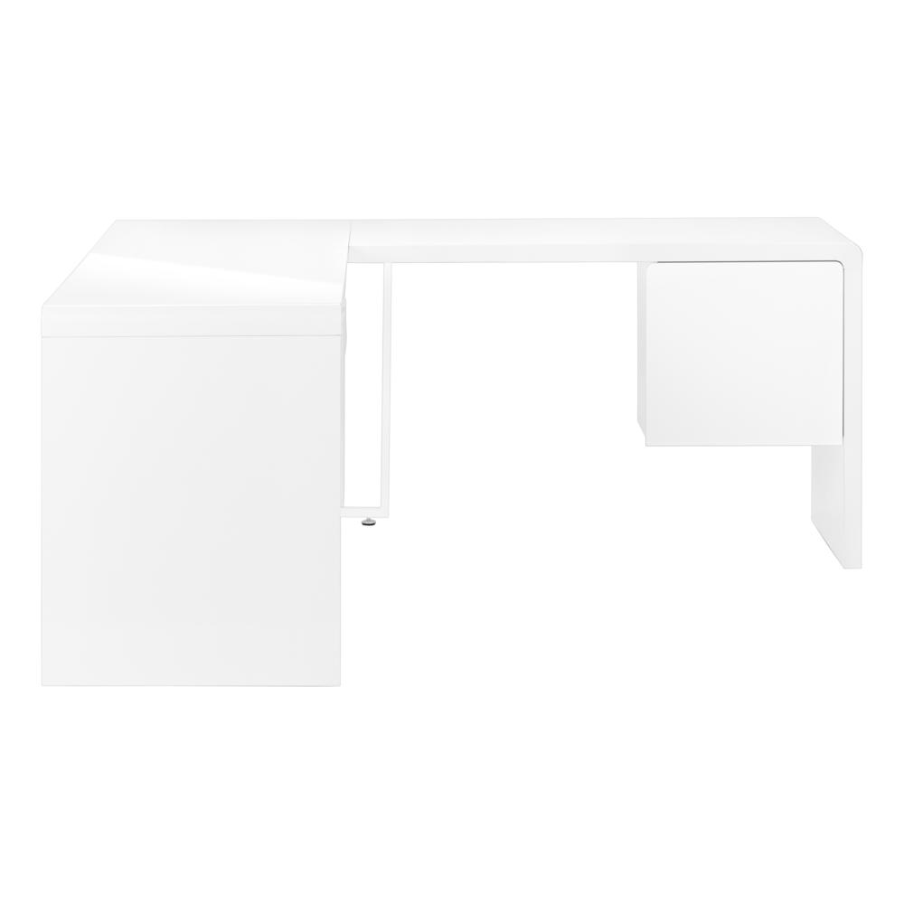 Computer Desk, Home Office, Corner, Left, Right Set-up, Storage Drawers, 72L. Picture 3