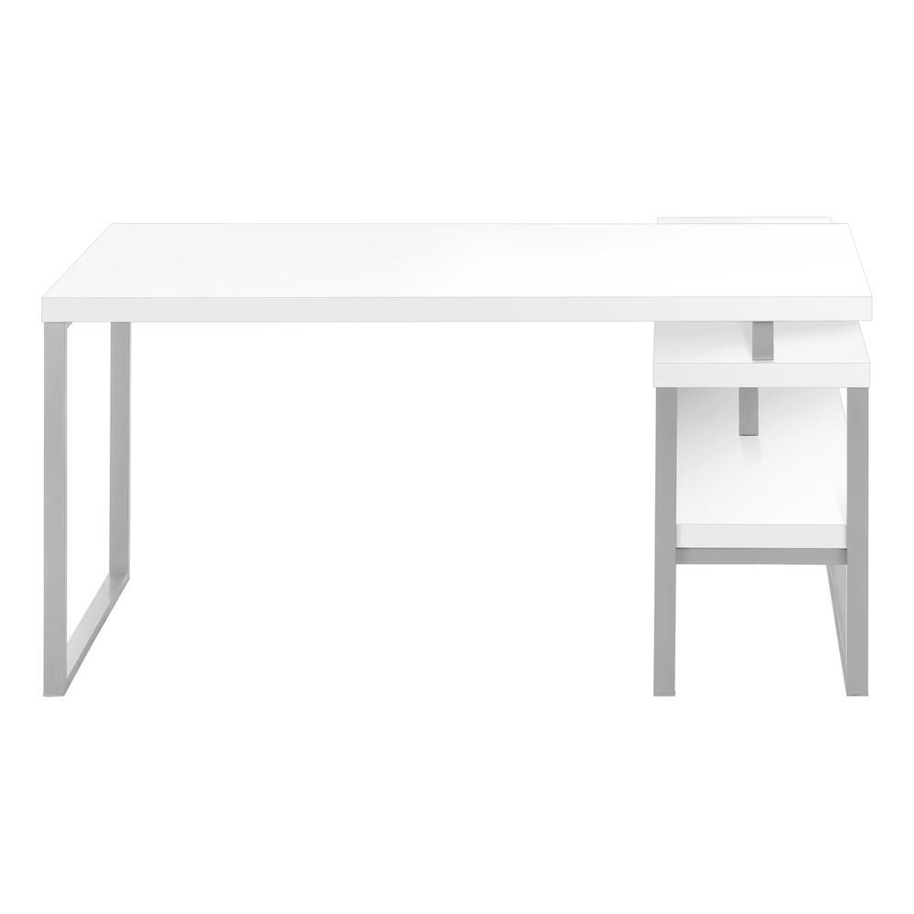 Computer Desk, Home Office, Corner, Left, Right Set-up, Storage Shelves, 60L. Picture 2