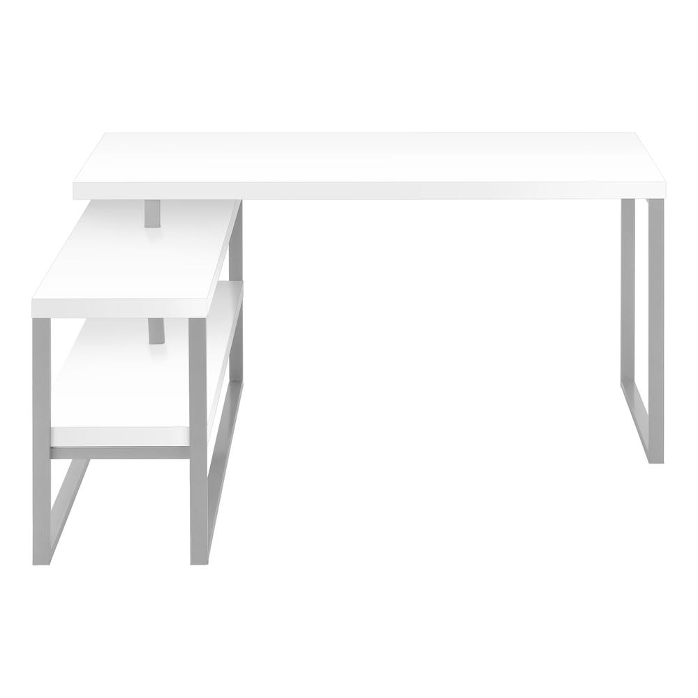 Computer Desk, Home Office, Corner, Left, Right Set-up, Storage Shelves, 60L. Picture 4
