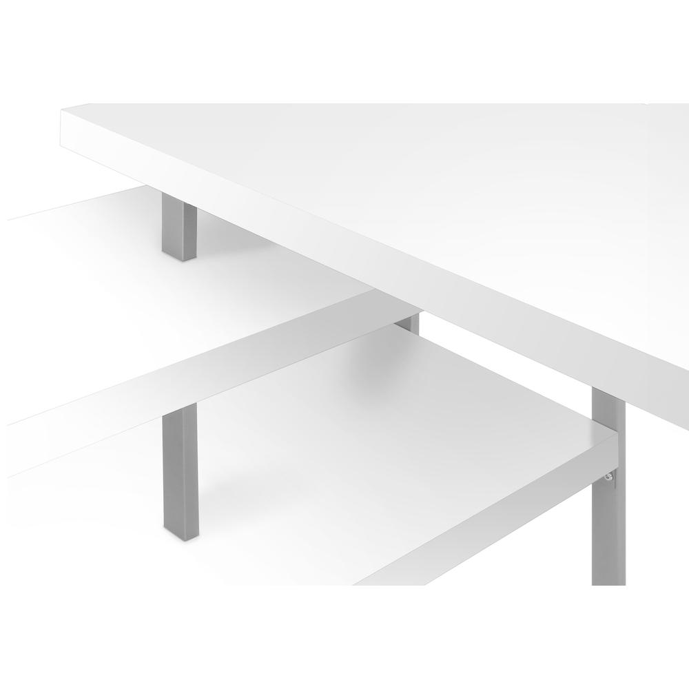 Computer Desk, Home Office, Corner, Left, Right Set-up, Storage Shelves, 60L. Picture 7