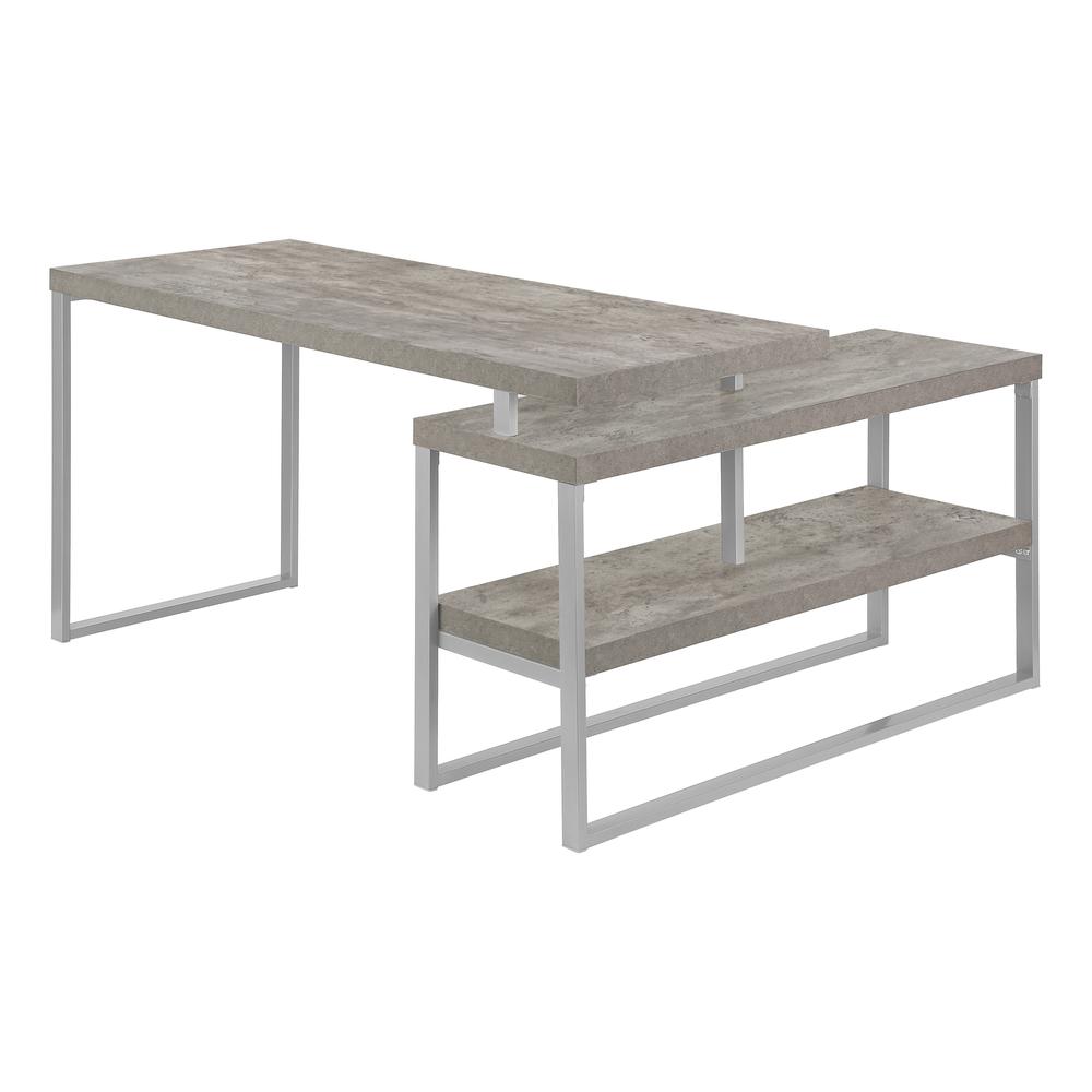 Computer Desk, Home Office, Corner, Left, Right Set-up, Storage Shelves, 60L, L. Picture 3