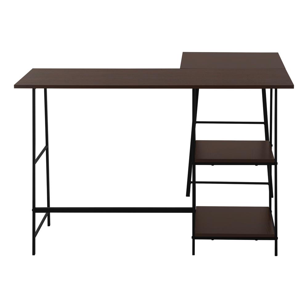 Computer Desk, Home Office, Corner, Storage Shelves, 48L, L Shape, Work. Picture 2