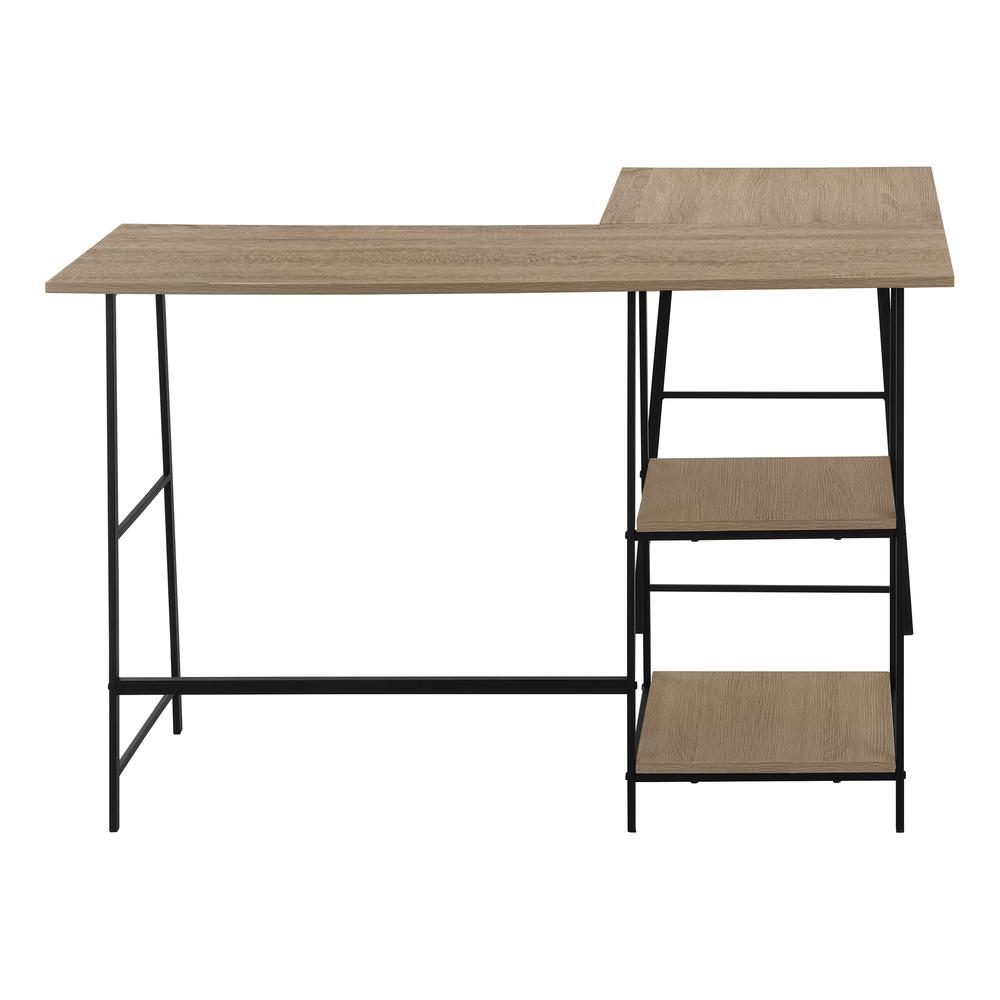 Computer Desk, Home Office, Corner, Storage Shelves, 48L, L Shape, Work. Picture 2