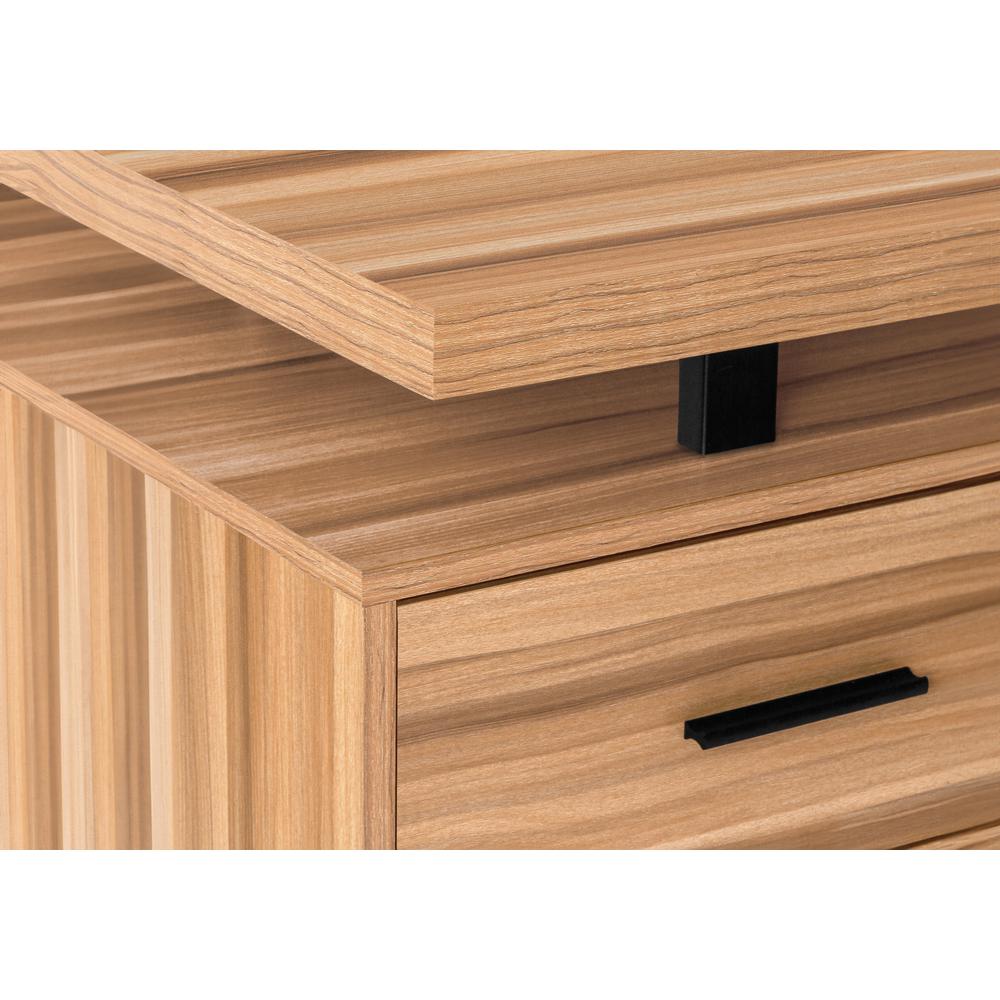 Computer Desk, Home Office, Corner, Left, Right Set-up, Storage Drawers, 70L. Picture 6