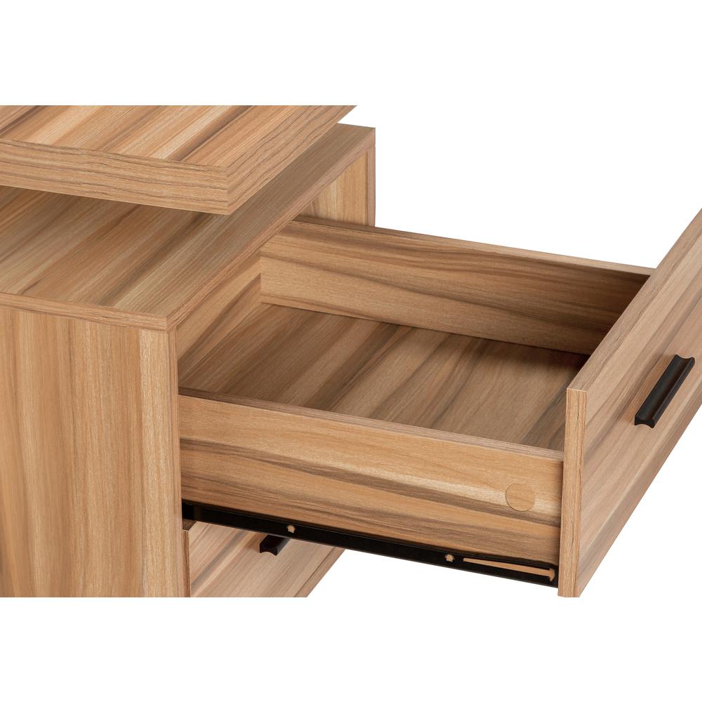 Computer Desk, Home Office, Corner, Left, Right Set-up, Storage Drawers, 70L. Picture 7