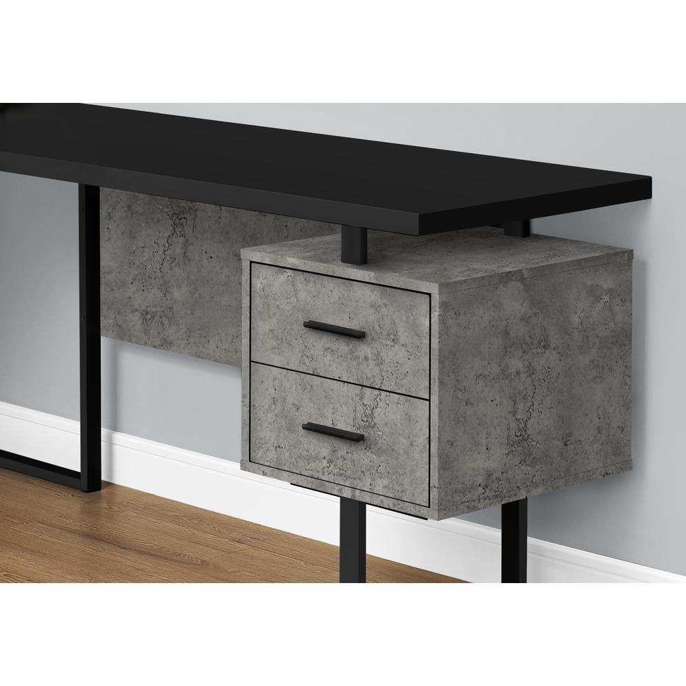 Computer Desk, Home Office, Corner, Left, Right Set-up, Storage Drawers, 70L, L. Picture 3