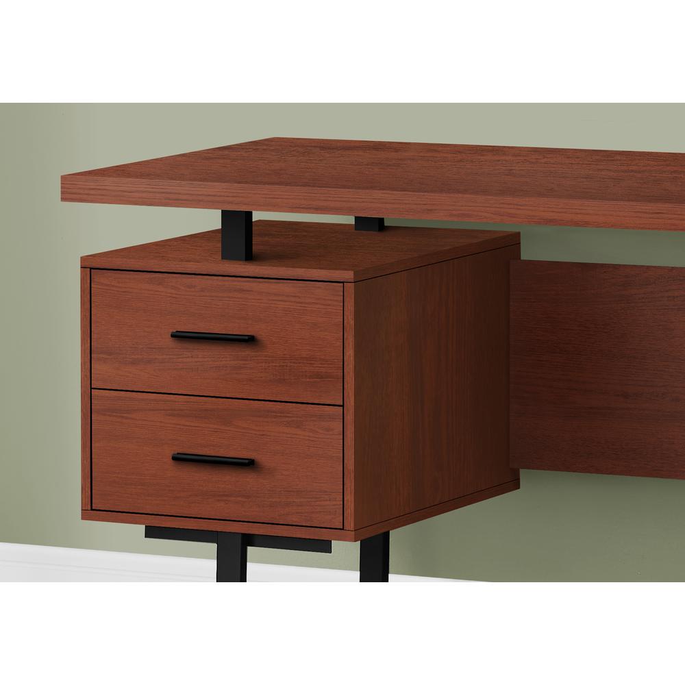 Computer Desk, Home Office, Laptop, Left, Right Set-up, Storage Drawers, 60L. Picture 3
