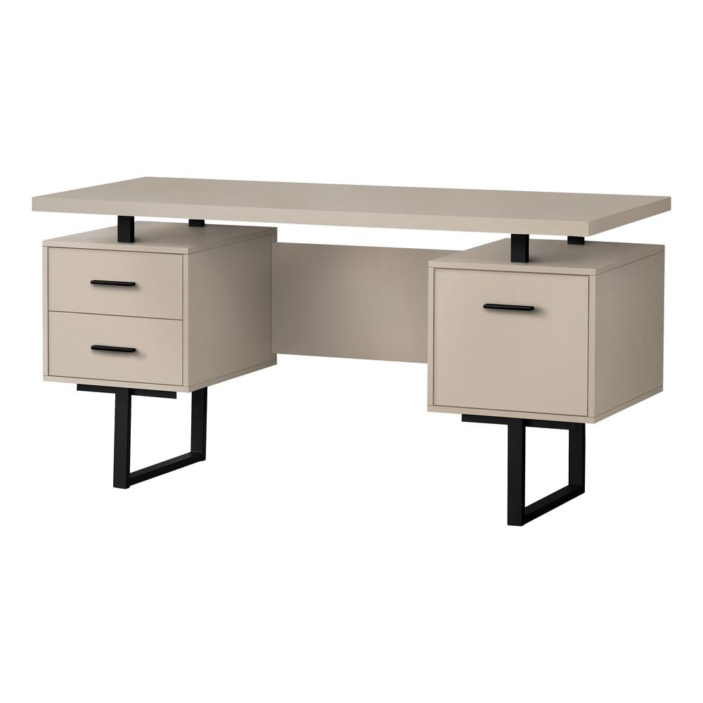 Computer Desk, Home Office, Laptop, Left, Right Set-up, Storage Drawers, 60L. Picture 1