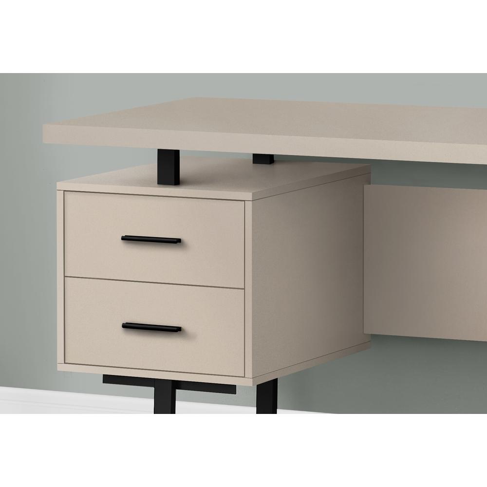 Computer Desk, Home Office, Laptop, Left, Right Set-up, Storage Drawers, 60L. Picture 3