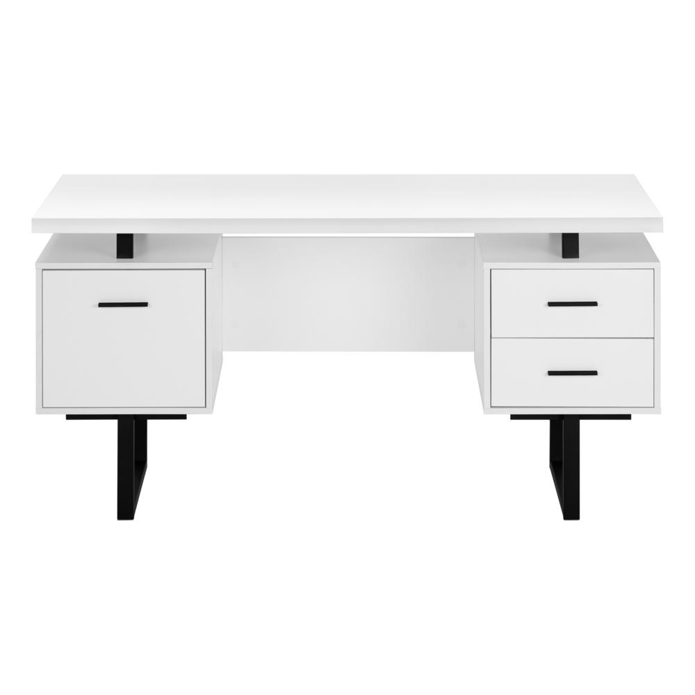 Computer Desk, Home Office, Laptop, Left, Right Set-up, Storage Drawers, 60L. Picture 2