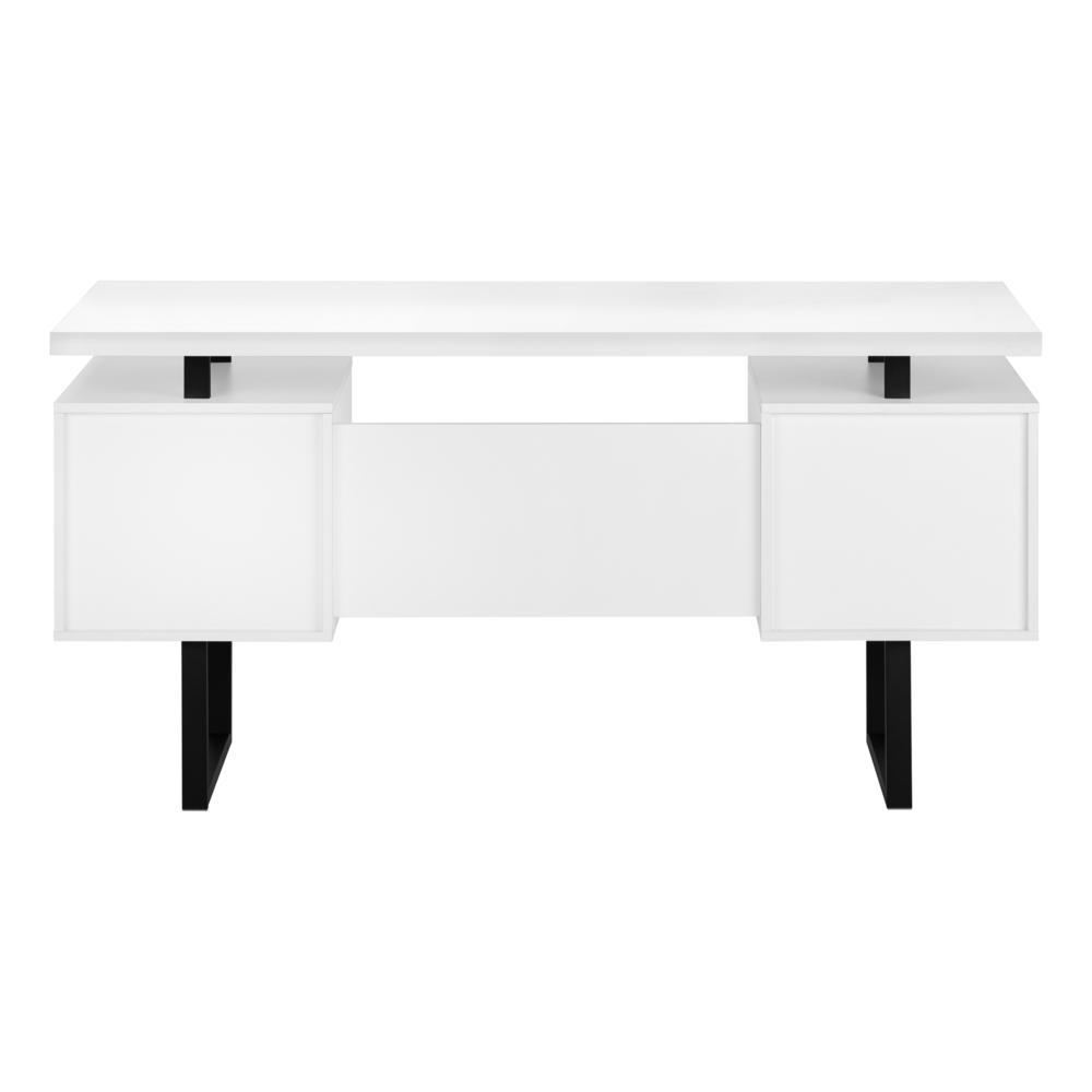 Computer Desk, Home Office, Laptop, Left, Right Set-up, Storage Drawers, 60L. Picture 4