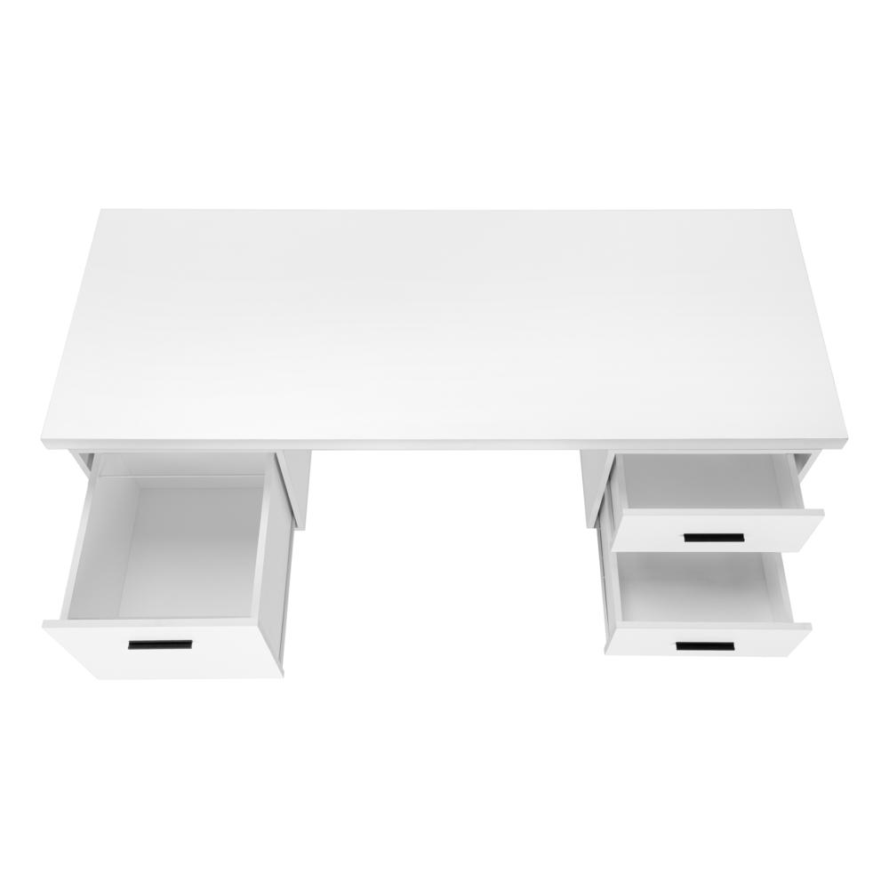 Computer Desk, Home Office, Laptop, Left, Right Set-up, Storage Drawers, 60L. Picture 5