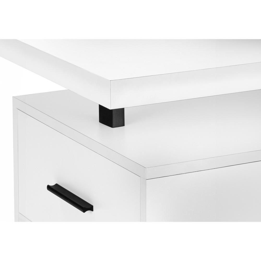 Computer Desk, Home Office, Laptop, Left, Right Set-up, Storage Drawers, 60L. Picture 6