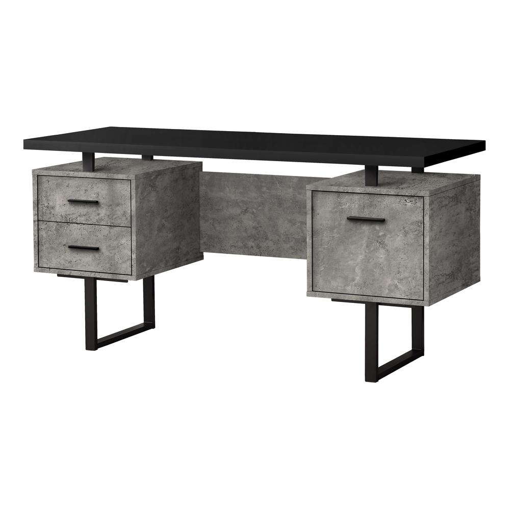 Computer Desk, Home Office, Laptop, Left, Right Set-up, Storage Drawers, 60L. Picture 1