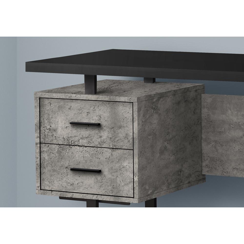Computer Desk, Home Office, Laptop, Left, Right Set-up, Storage Drawers, 60L. Picture 3