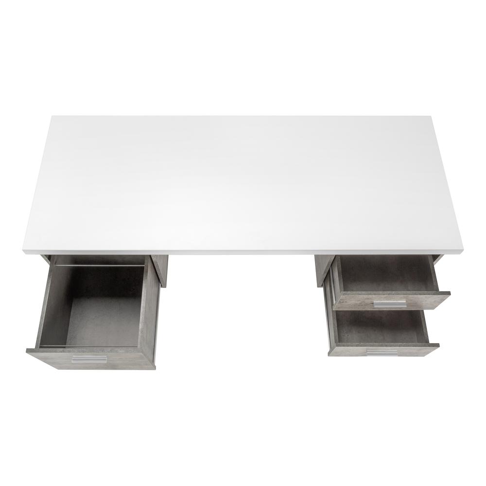 Computer Desk, Home Office, Laptop, Left, Right Set-up, Storage Drawers, 60L. Picture 5