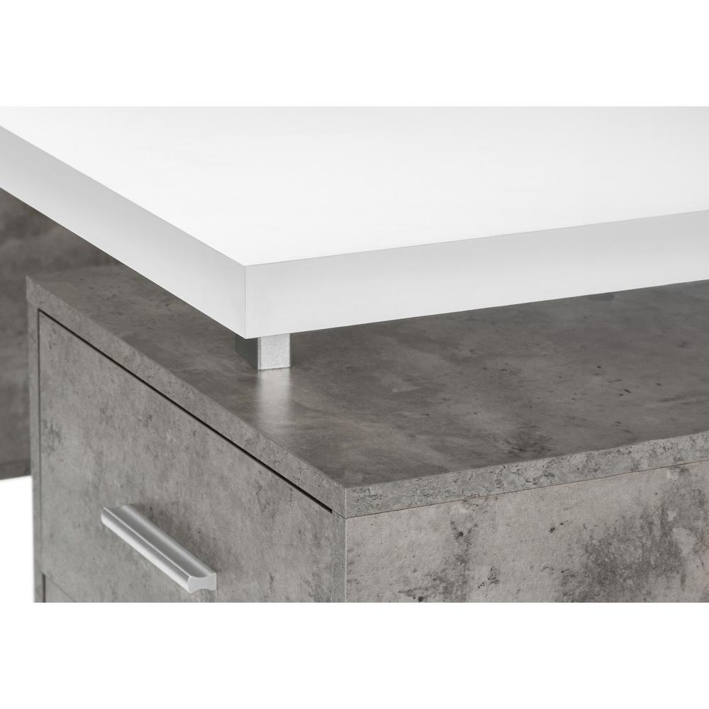 Computer Desk, Home Office, Laptop, Left, Right Set-up, Storage Drawers, 60L. Picture 6