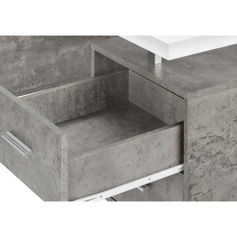 Computer Desk, Home Office, Laptop, Left, Right Set-up, Storage Drawers, 60L. Picture 7