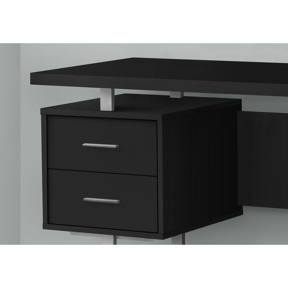 Computer Desk, Home Office, Laptop, Left, Right Set-up, Storage Drawers, 60L. Picture 3