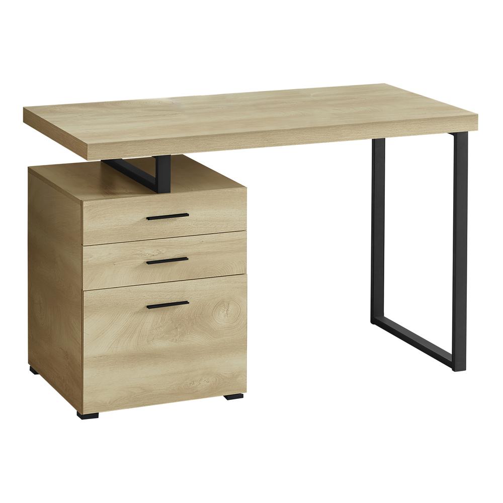 Computer Desk, Home Office, Laptop, Left, Right Set-up, Storage Drawers, 48L. Picture 1