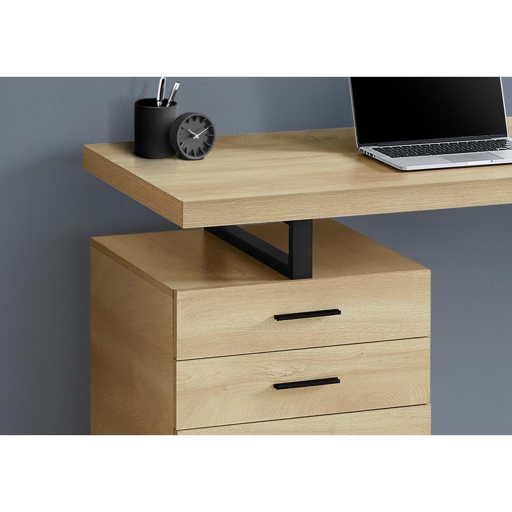 Computer Desk, Home Office, Laptop, Left, Right Set-up, Storage Drawers, 48L. Picture 3