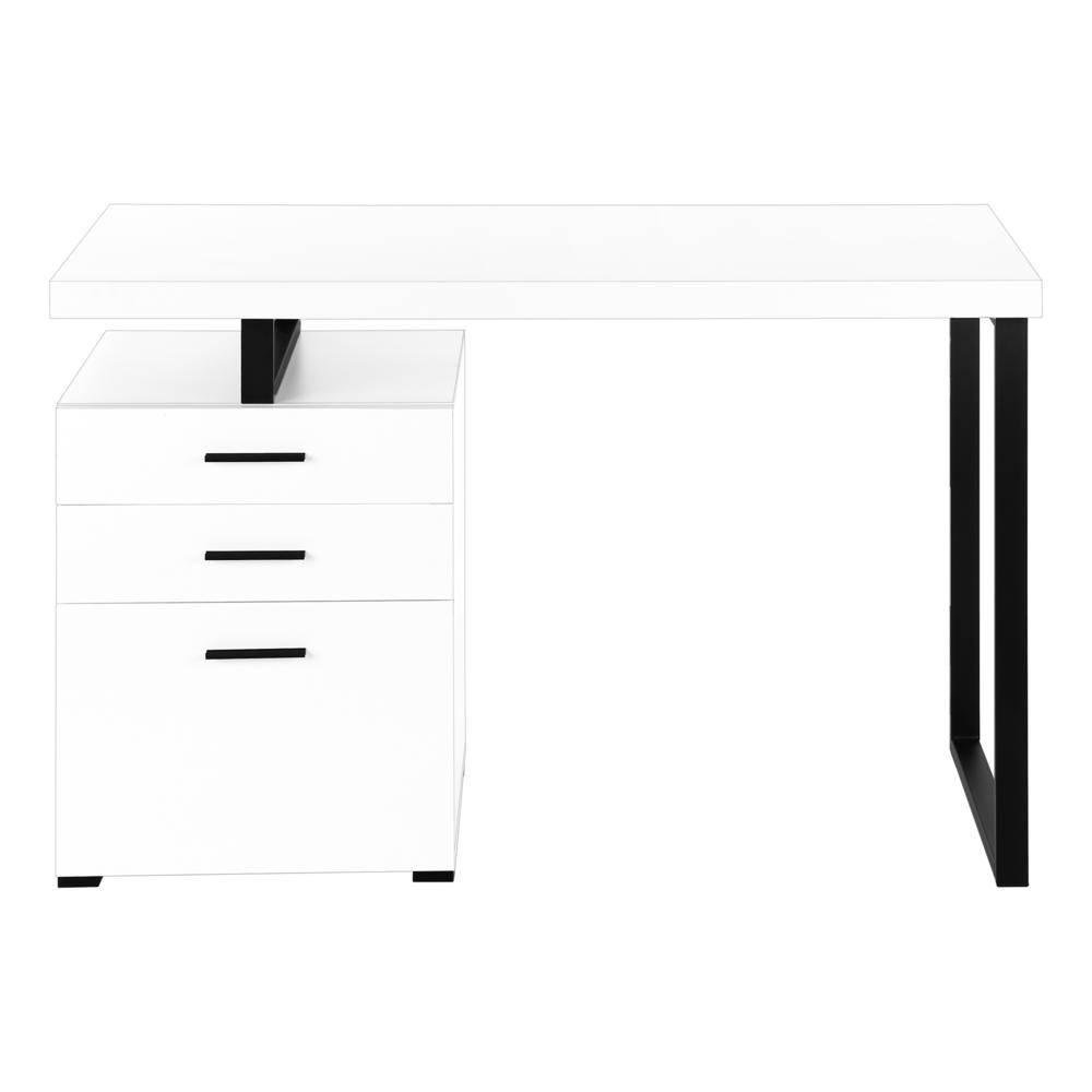Computer Desk, Home Office, Laptop, Left, Right Set-up, Storage Drawers, 48L. Picture 2