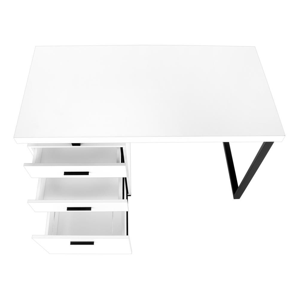 Computer Desk, Home Office, Laptop, Left, Right Set-up, Storage Drawers, 48L. Picture 5