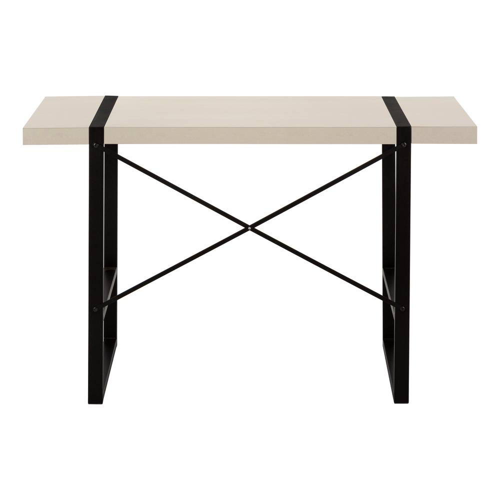 Computer Desk, Home Office, Laptop, 48L, Work, Beige Laminate, Black. Picture 5
