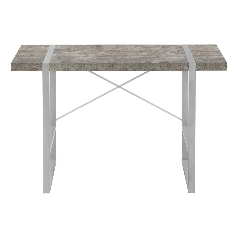 Computer Desk, Home Office, Laptop, 48L, Work, Grey Concrete Laminate, Grey. Picture 2