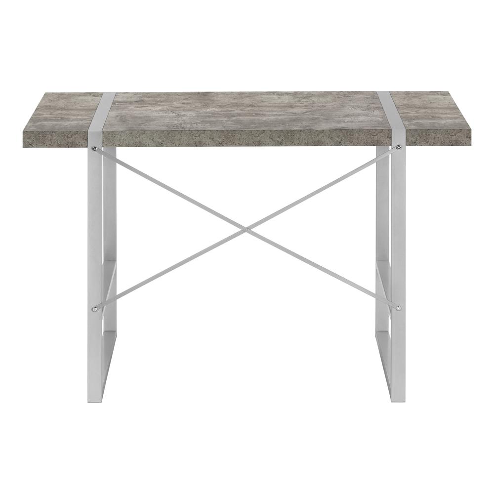 Computer Desk, Home Office, Laptop, 48L, Work, Grey Concrete Laminate, Grey. Picture 5