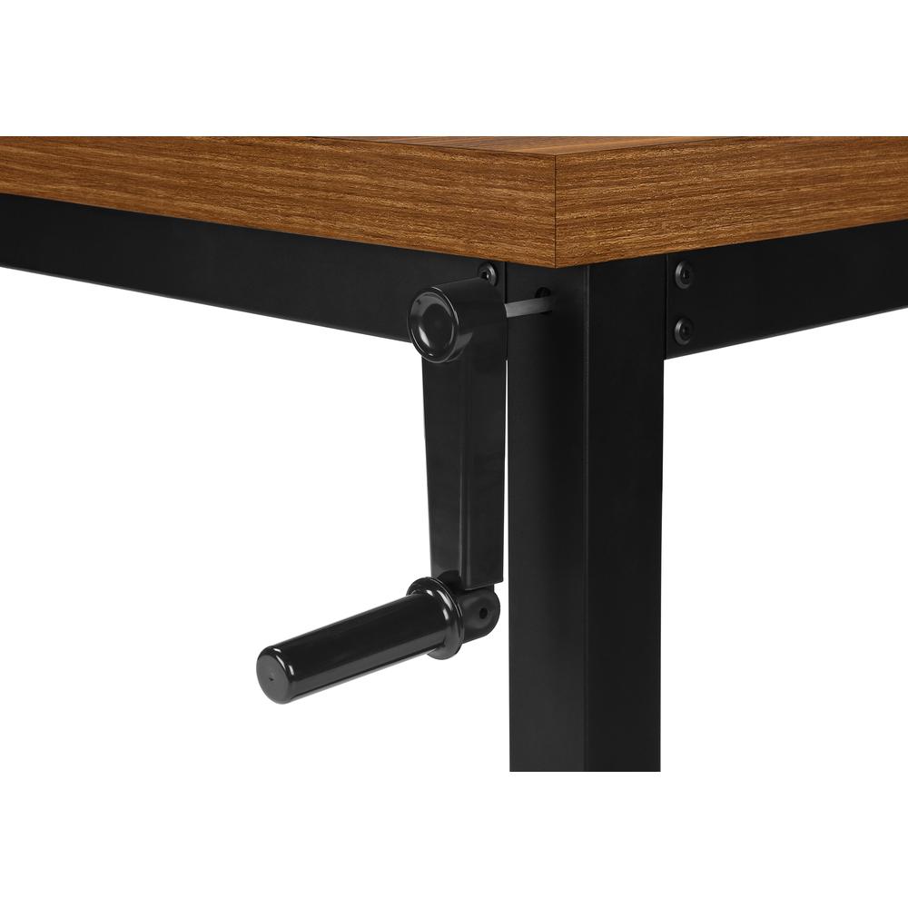 Computer Desk, Home Office, Standing, Adjustable, 48L, Work, Laptop. Picture 7