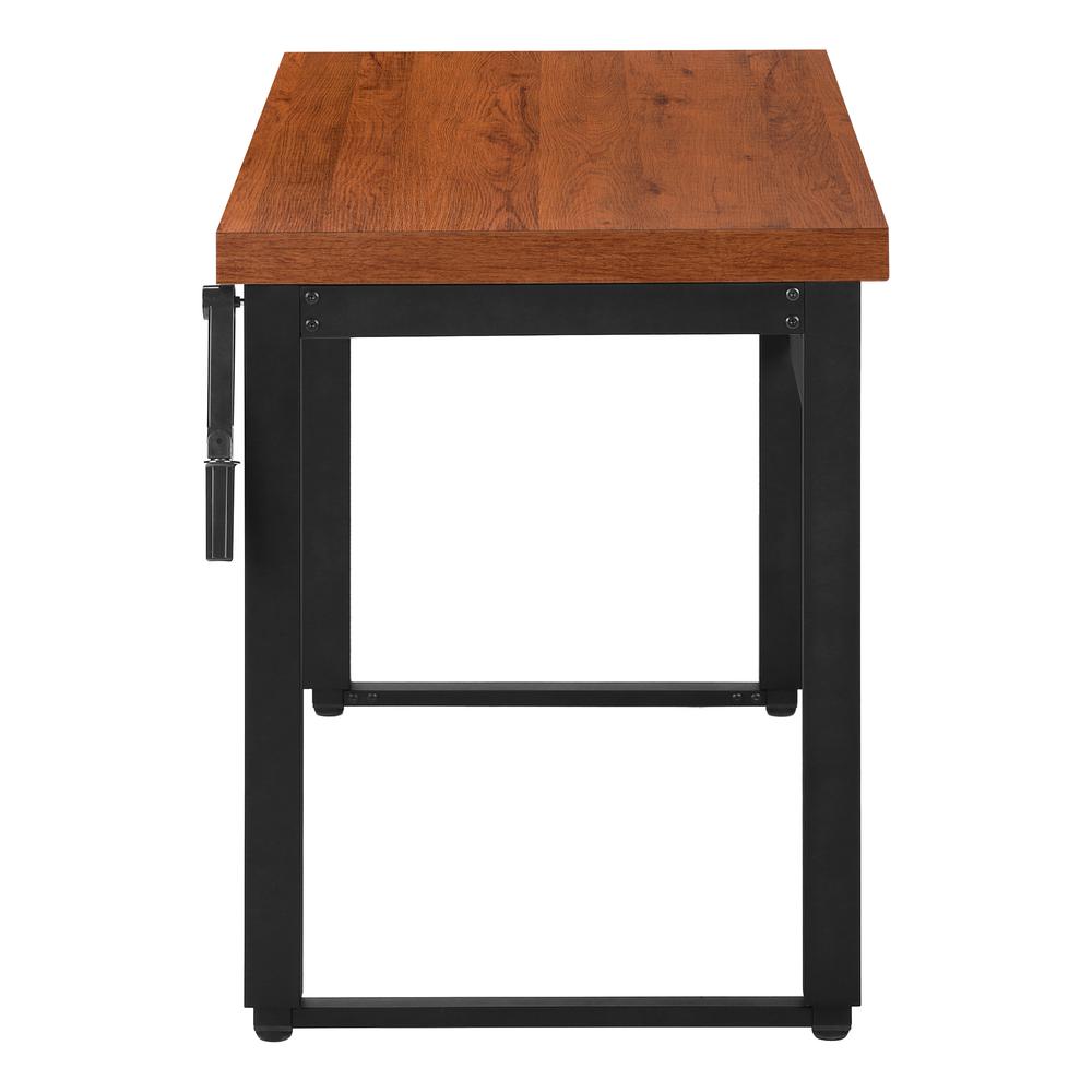 Computer Desk, Home Office, Standing, Adjustable, 48L, Work, Laptop. Picture 4