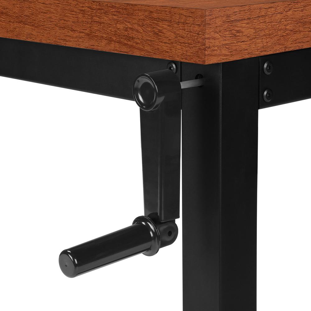 Computer Desk, Home Office, Standing, Adjustable, 48L, Work, Laptop. Picture 7