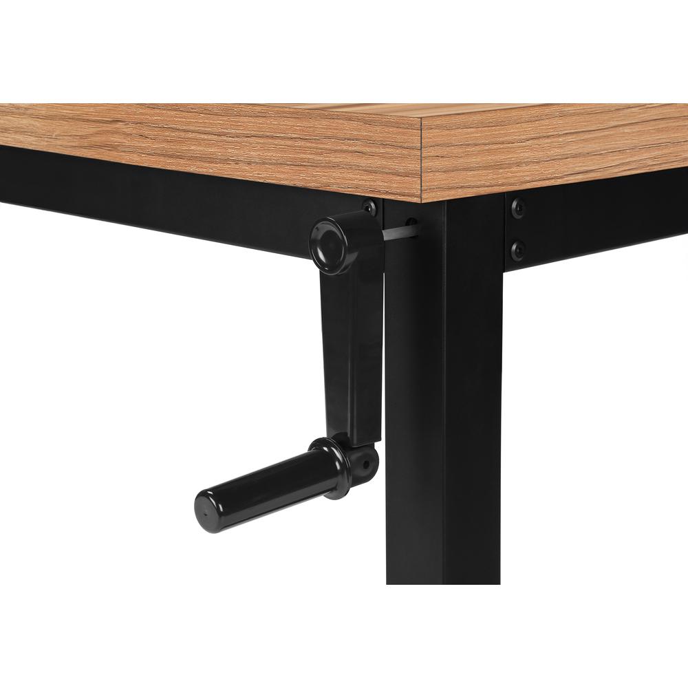 Computer Desk, Home Office, Standing, Adjustable, 48L, Work, Laptop. Picture 7