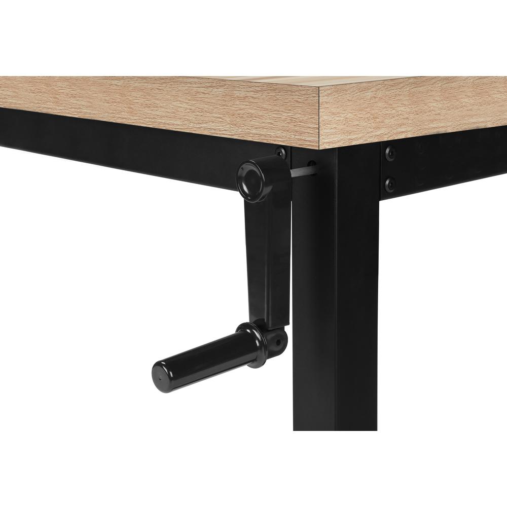 Computer Desk, Home Office, Standing, Adjustable, 48L, Work, Laptop. Picture 7