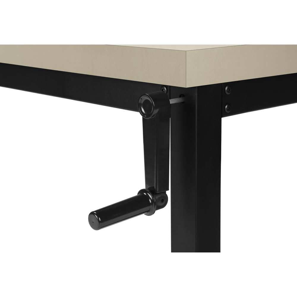 Computer Desk, Home Office, Standing, Adjustable, 48L, Work, Laptop. Picture 7