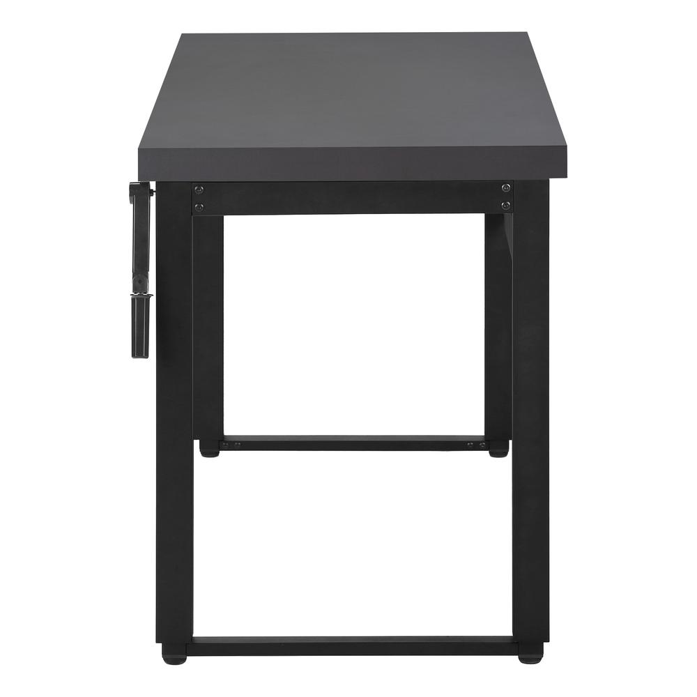 Computer Desk, Home Office, Standing, Adjustable, 48L, Work, Laptop. Picture 4