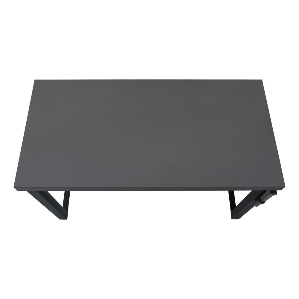 Computer Desk, Home Office, Standing, Adjustable, 48L, Work, Laptop. Picture 6