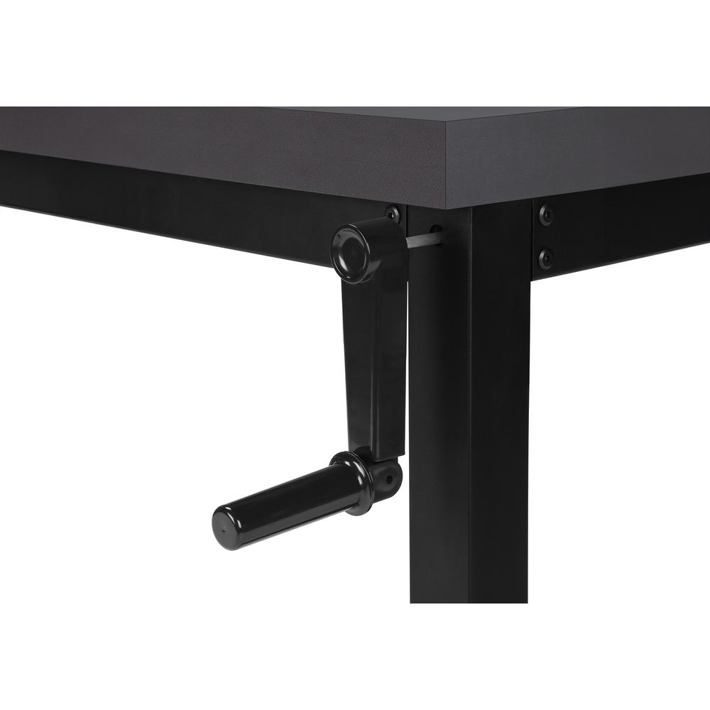 Computer Desk, Home Office, Standing, Adjustable, 48L, Work, Laptop. Picture 7