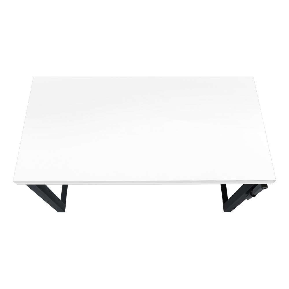 Computer Desk, Home Office, Standing, Adjustable, 48L, Work, Laptop. Picture 6