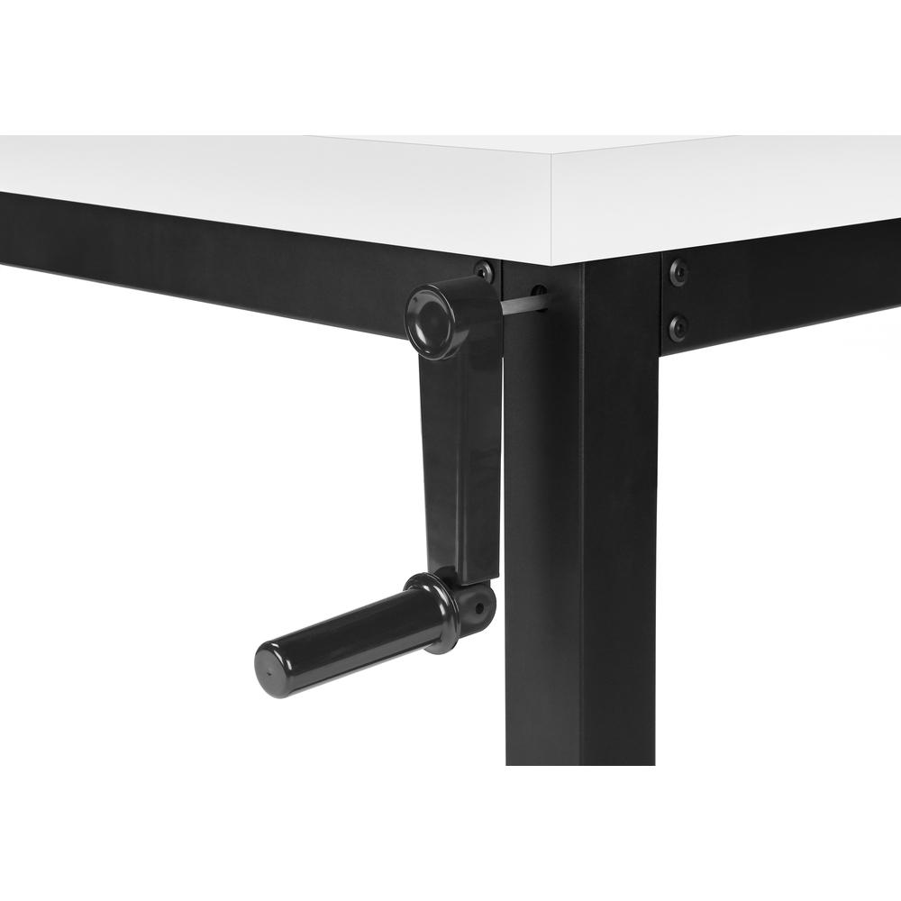 Computer Desk, Home Office, Standing, Adjustable, 48L, Work, Laptop. Picture 7