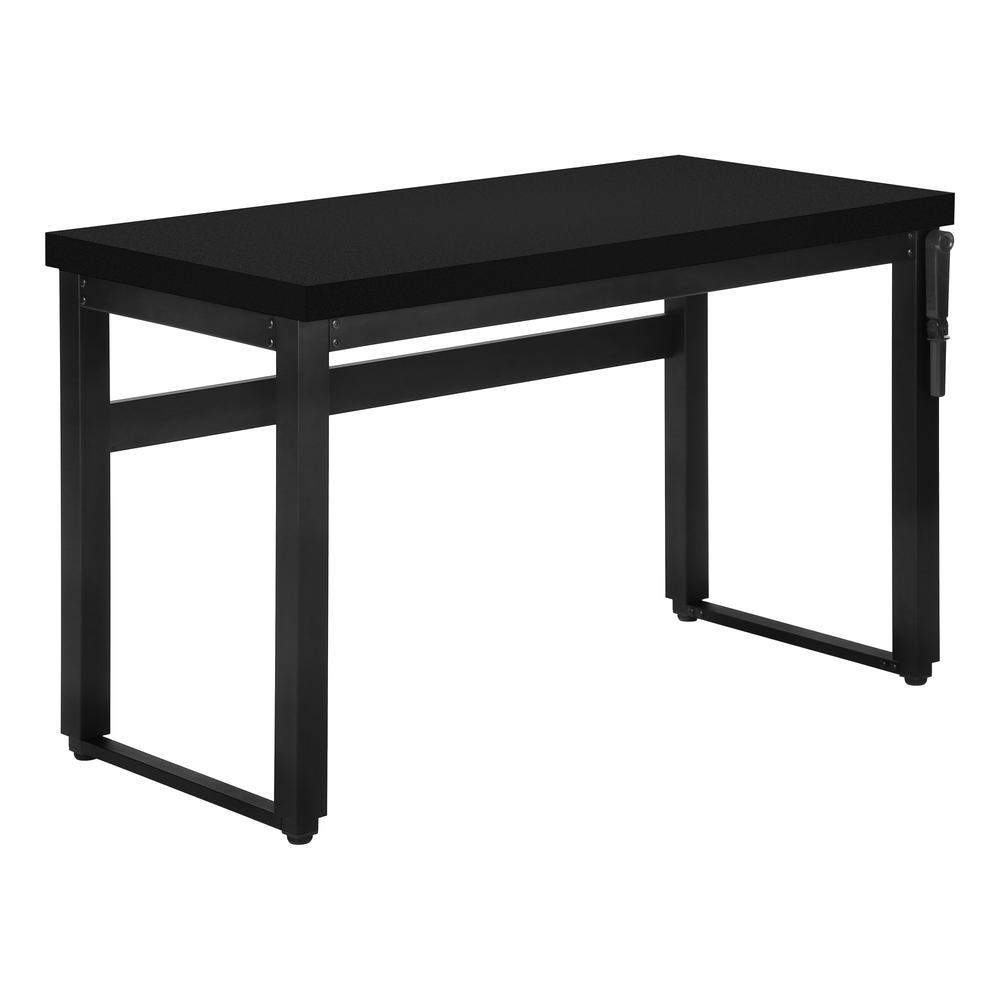 Computer Desk, Home Office, Standing, Adjustable, 48L, Work, Laptop. Picture 1