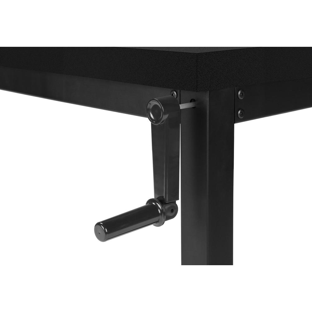 Computer Desk, Home Office, Standing, Adjustable, 48L, Work, Laptop. Picture 7