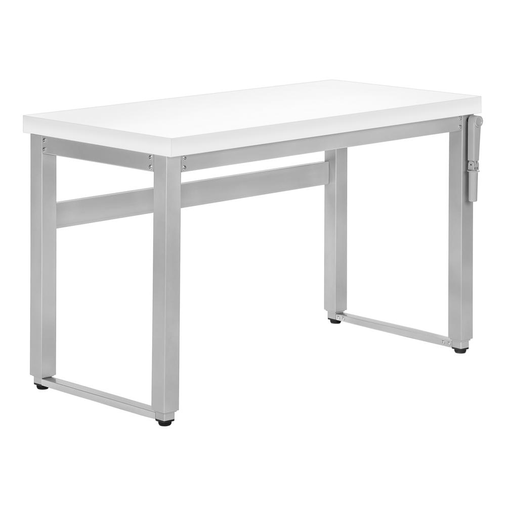 Computer Desk, Home Office, Standing, Adjustable, 48L, Work, Laptop. Picture 1