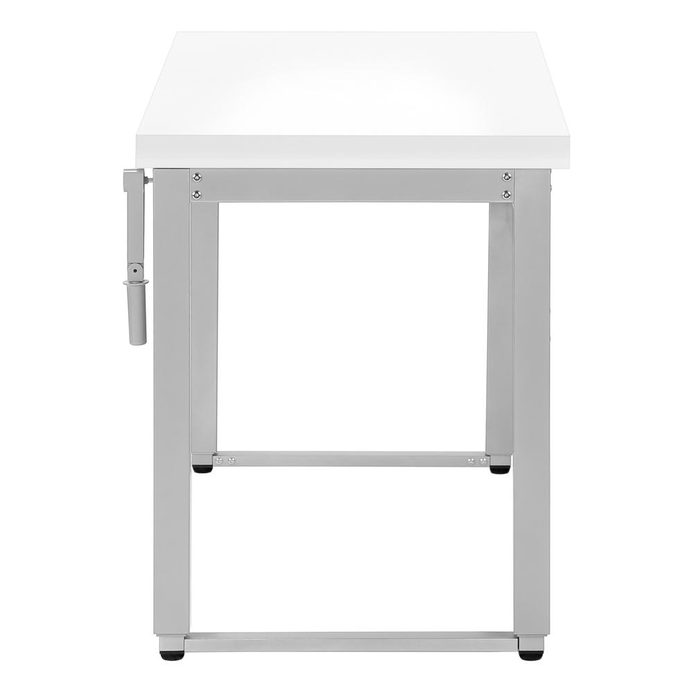 Computer Desk, Home Office, Standing, Adjustable, 48L, Work, Laptop. Picture 4