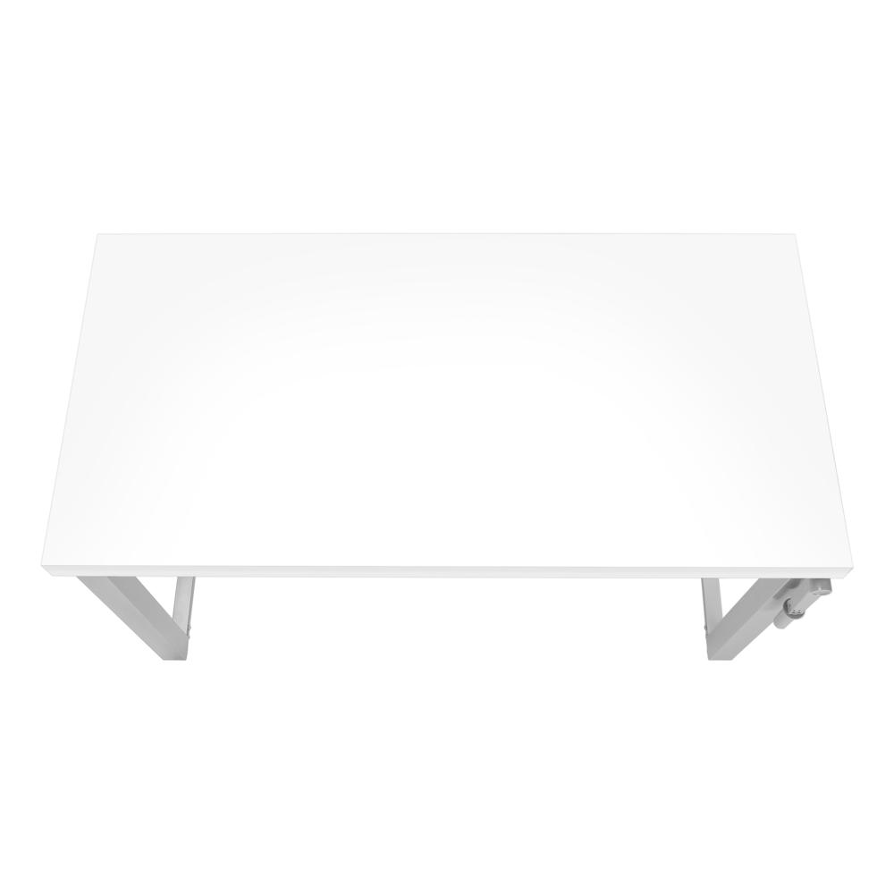 Computer Desk, Home Office, Standing, Adjustable, 48L, Work, Laptop. Picture 6