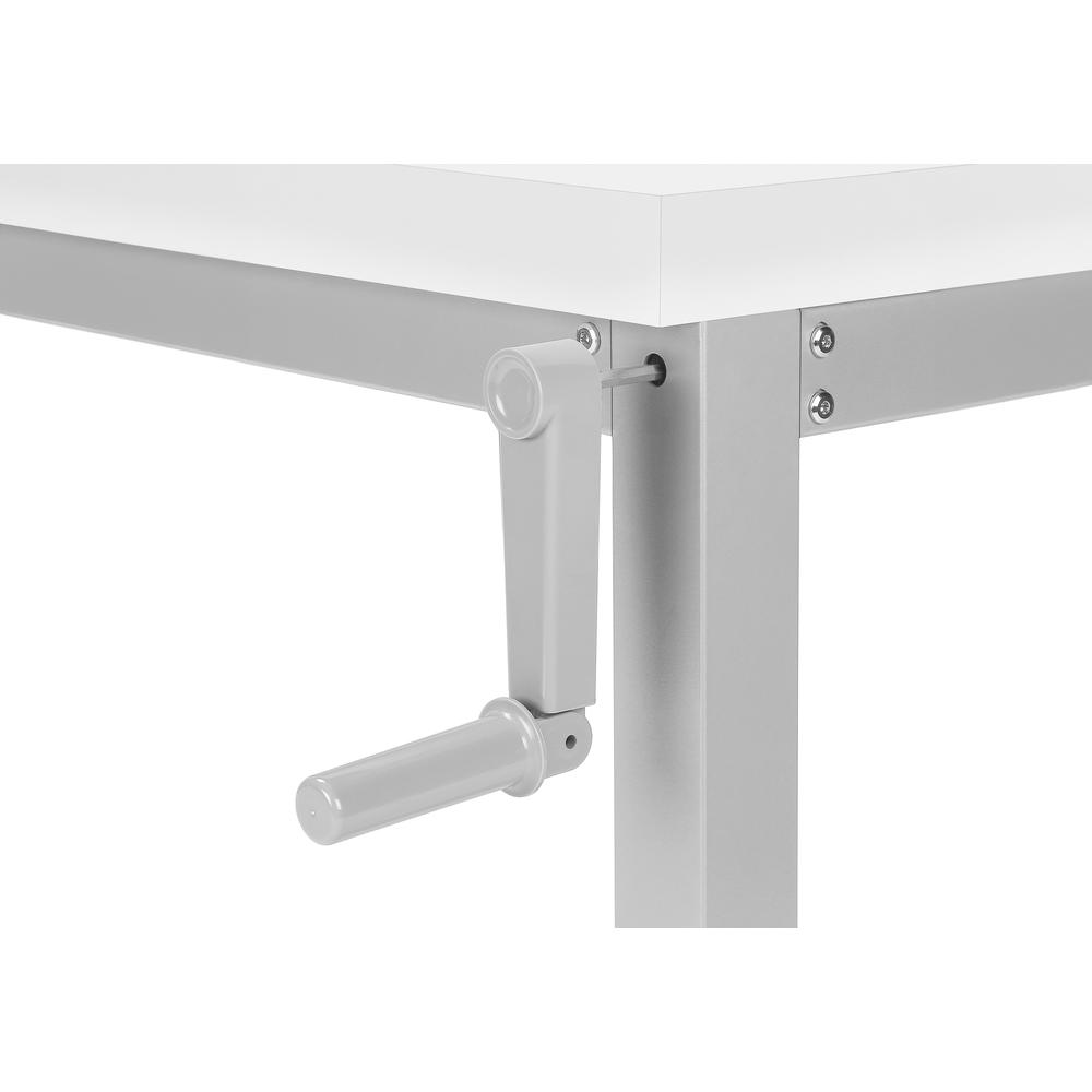 Computer Desk, Home Office, Standing, Adjustable, 48L, Work, Laptop. Picture 7