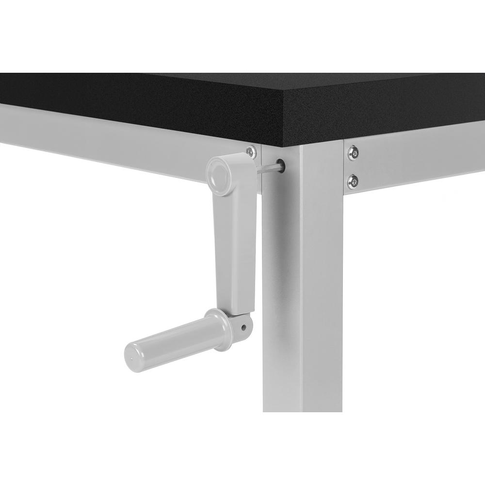 Computer Desk, Home Office, Standing, Adjustable, 48L, Work, Laptop. Picture 7